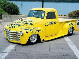 Image result for Medium Chrome Yellow 1950 Truck
