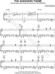 The Avengers Theme From The Avengers 1966 Sheet Music Piano Solo In C Major Download Print Sku Mn0095776