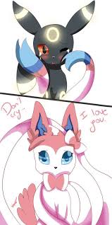 Umbreon And Sylveon Pokemon Umbreon Pokemon Eeveelutions Pokemon Eevee