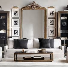 Belgian Slope Arm Slipcovered Sofa In 2020 Living Room Mirrors Living Room Designs Living Decor