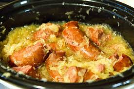 Beerl And Brown Sugar Kielbasa Sauerkraut Recipes Saurkraut Recipes Sauerkraut Recipes