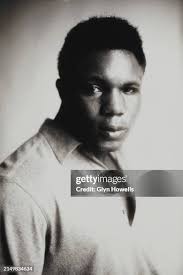 Ghanaian-born British boxer Tee Jay is posed in a studio wearing a... News  Photo