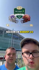 1 HOUR TILL KICK OFF🇮🇪🔥 Pre-Game show starts NOW🏈 PxP: Adrian Holguin  Color: Jimmy Coffman & Jon Grove Sideline: Sophie Smith