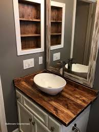New Bathroom Countertop Ideas Bathroomcountertop Bathroom Countertops Diy Rustic Bathroom Vanities Bathroom Farmhouse Style