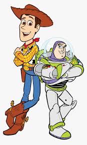 Disney pixar animation character buzz lightyear with other performers in colorful outfits during the famous parade at disneyland. Toy Story Free Party Printables Woody And Buzz Lightyear Cartoon Hd Png Download Transparent Png Image Pngitem