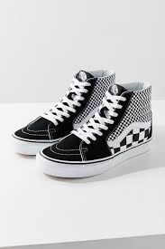 Black And White Checkered High Top Vans Urban Outfitters Vans Mix Checkerboard Sk8 Hi Sneaker W 9 5 M 8 Vans Sk8 Checkered Shoes Vans