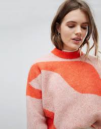 Shop women's weekday sweaters and pullovers. Weekday Jacquard Knit Jumper Shopperboard