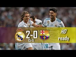 Real madrid back on top after the victory over fc barcelona with the goals in the second half of vinicius jr and mariano #realmadridbarça #elclásico. Real Madrid Vs Barcelona 2 0 First Time Highlights 16 08 2017 Hd Ghana Latest Football News Live Scores Results Ghanasoccernet
