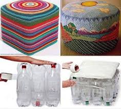 How To Make A Recycled Plastic Bottle Footstool Diy Plastic Bottle Plastic Bottle Crafts Reuse Plastic Bottles
