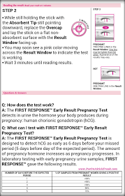 first response early response frer what the manufacturers