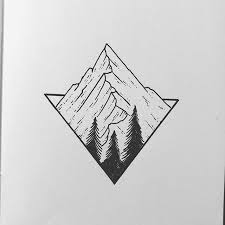 Sarah Hernandez On Instagram Pointy Mountains Are Fascinating To Draw The Dolomite Habe So Line Art Drawings Cool Art Drawings Art Drawings Simple