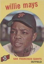 LOW GRADE SFG TEAM 1959 TOPPS #69 w/WILLIE MAYS CREASED POOR GIANTS  *TPHLC-9422