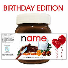 On the inner side of the lid you will find a promo code, with the two. Personalised Nutella Label Christmas Festive Fun Celebration Gift Eur 4 82 Picclick Fr