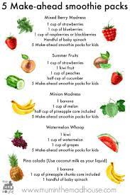5 Make Ahead Frozen Smoothie Packs Kid Approved Make Ahead Smoothies Frozen Smoothie Packs How To Make Smoothies