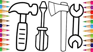 Glitter Toy Repair Tools Coloring Pages Learn Colors For Kids Amazin Coloring For Kids Coloring Pages For Kids Coloring Pages