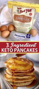The Best 3 Ingredient Keto Pancakes Recipe Low Carb Breakfast Easy Low Carb Pancake Recipe Low Carb Pancakes