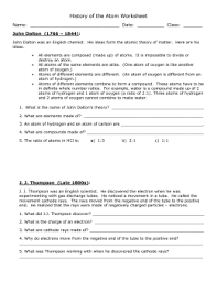 Explore energy with this helpful info sheet! 31 Development Of Atomic Theory Worksheet Worksheet Resource Plans