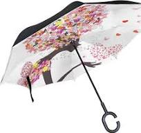 African American Women Double Layer Inverted Umbrella ...