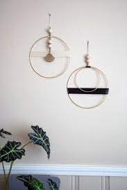 Follow these easy seven steps for a stress free process. Double Circle With Black Thread Wall Hanging Brass Wall Hanging Diy Home Decor Projects Diy Wall