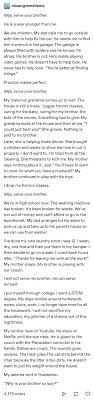 My Mother Is Doing This To Me My Younger Brother Isn T Expected To Do Anything Mothers Day Quotes Feminism Feminist