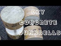 Diy Concrete Dumbbells Fixitwithjerry In 2021 Concrete Diy Diy Dumbbell Dumbbells