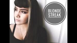A black and blonde hair color is a combination of both blonde and black hues, usually as highlights on a black base. Diy Blonde Streak Youtube