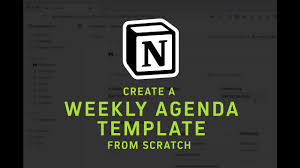 How to use a planner to get. Create A Weekly Agenda Template From Scratch In Notion Youtube