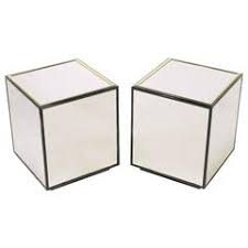 Maybe you would like to learn more about one of these? Pair Of Henredon Black Lacquer And Brass Mirrored Cube Tables At 1stdibs