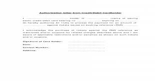 Credit card authorization letter for hotel booking. Air India Credit Card Authorization Letter