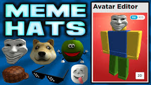 Weird roblox hats/items is a group on roblox owned by weirdrobloxhatholder with 332 members. Every Meme Hat Uploaded To Roblox Youtube