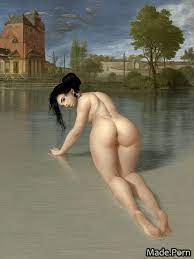 Porn image of spreading ass nude syrian full shot lake black hair baroque  created by AI