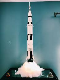 making a lego saturn v blast off lego display lego lego boards