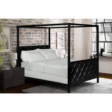 Exudes fairytale charm that makes it the perfect centerpiece to any kids room. Dhp Alford Premium Modern Metal And Upholstered Canopy Bed Overstock 12127567
