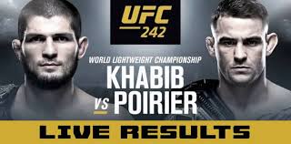 For derrick lewis, a lucky punch doesn't imply a lucky win. Ufc 242 Live Results Khabib Vs Poirier Results Fight Stats Mmaweekly Com