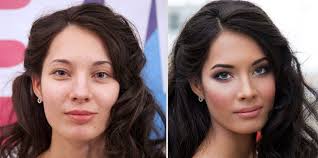 Résultat de recherche d'images pour "makeup before and after"