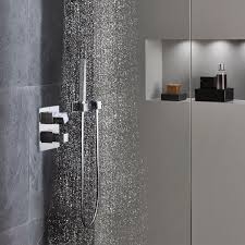 You Ve Just Stepped Into The Shower When Someone Else In The House Either Turns On A Faucet Or Flushes The Toilet Su Shower Systems Bathroom Collections Grohe