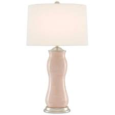 14 x 14 x 9.5 color: Currey Ondine Blush Pink Terra Cotta Table Lamp Concord Lamp And Shade