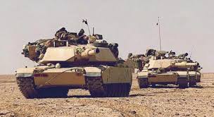 Make a coloring book with tank army man for one click. M1 Abrams Main Battle Tank