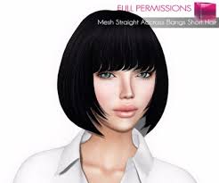 I'm getting my hair cut in a few days, and was hoping for a bit of insight. Second Life Marketplace 50summersale Full Perm Mesh Straight Across Bangs Short Hair