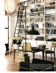 Floor To Ceiling Bookshelves And Ladder Floor To Ceiling Bookshelves Home Home Library Design