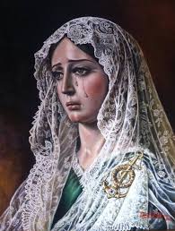 Virgen de la Esperanza de Málaga, pintura al óleo 2013.