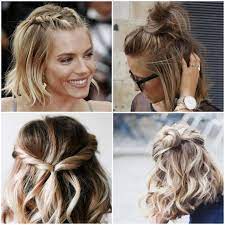 Frisur Frisuren Frisur Frisuren Frisuren Short Hair Updo Braids For Short Hair Medium Hair Styles