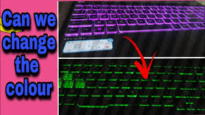 If your hp computer uses a backlight keyboard with a back light icon on a separate key like the f5 key. Can We Change The Keyboard Light Colour How To Change Hp Pavilion Keyboard Light Keyboard Light Youtube