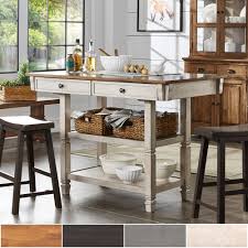 Check spelling or type a new query. Elena Two Tone Antique Kitchen Island Buffet By Inspire Q Classic Overstock 20864881