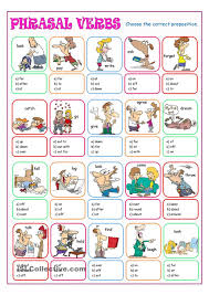 Phrasal Verbs Multiple Choice Feelings And Emotions Emotions Vocabulary Worksheets
