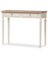 Narrin 2 Drawer Console Table Quick Ship Macys Com Console Table Furniture Weathered Oak