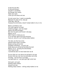 Nothing really matters, anyone can see Bohemian Rhapsody