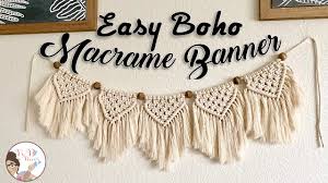 Check spelling or type a new query. Easy Boho Macrame Banner Kb Decor Crafts Youtube