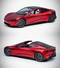 Tesla indicates that roadster sales will. Tesla Roadster Diecast 1 18 Scale Model Replicates Every Curve And Surface Techeblog