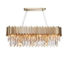 Shop ceiling roses, edison light fixtures and more for delivery or click & collect at b&q. Phube Lighting Modern Crystal Chandelier Luxury Oval Gold Hanging Light Fixtures Dining Room Suspension Led Lustres Chandeliers Aliexpress